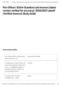 Fire Officer 1 EXAM Questions and Answers &lpar;latest version verified for accuracy&rpar; &vert; 20262027 Latest&excl;&excl; &lpar;Verified Answers&rpar; Study Guide&NewLine;