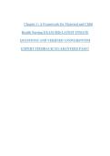 Chapter 1&colon; A Framework for Maternal and Child&NewLine;Health Nursing EXAM 2026 LATEST UPDATE&NewLine;QUESTIONS AND VERIFIED ANSWERS&sol;WITH&NewLine;EXPERT FEEDBACK&excl;&excl;GUARANTEED PASS&excl;&excl;