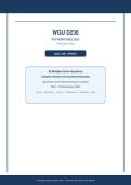 WGU D236 PATHOPHYSIOLOGY Bundled Exams 2026 &sol; 2027 UPDATE