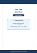 WGU D446&NewLine;ADULT HEALTH II&NewLine;Comprehensive Assessment&NewLine;2026 &sol; 2027 UPDATE