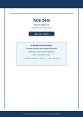 WGU D446&NewLine;ADULT HEALTH II&NewLine;Comprehensive Practice Exam&NewLine;2026 &sol; 2027 UPDATE