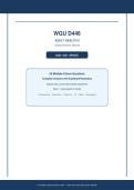 WGU D446&NewLine;ADULT HEALTH II&NewLine;Comprehensive Review&NewLine;2026 &sol; 2027 UPDATE