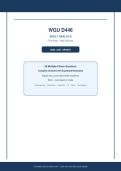 WGU D446&NewLine;ADULT HEALTH II&NewLine;Final Prep &ndash; High Difficulty&NewLine;2026 &sol; 2027 UPDATE