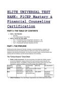 2026&sol;2027 FiCEP Certification Exam Mastery&colon; Elite -Question Test Bank with Expert Rationales & Cheat Sheet