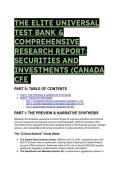 The Elite Canadian CPA CFE Test Bank & Study Guide&colon; Securities&comma; Corporate Finance & Tax 2026&sol;2027 &lpar;Scenarios&rpar;