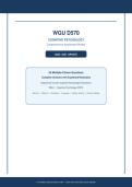 WGU D570&NewLine;COGNITIVE PSYCHOLOGY&NewLine;Comprehensive Assessment Review&NewLine;2026 &sol; 2027 UPDATE