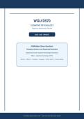 WGU D570 COGNITIVE PSYCHOLOGY BUNDLED EXAMS 2026 &sol; 2027 UPDATE