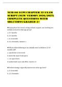NUR166 ECPI CHAPTER 32 EXAM&NewLine;SCRIPT &lpar;NEW VERSON 2026&sol;2027&rpar;&NewLine;COMPLETE QUESTIONS WITH&NewLine;SOLUTIONS GRADED A&plus;