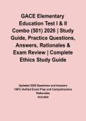 GACE Elementary Education Test I & II Combo &lpar;501&rpar; 2026 &vert; Study Guide&comma; Practice Questions&comma; Answers&comma; Rationales & Exam Review