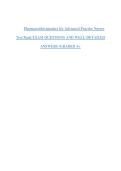 Pharmacotherapeutics for Advanced Practice Nurses&NewLine;Test Bank EXAM QUESTIONS AND WELL-DETAILED&NewLine;ANSWERS &sol;GRADED A&plus;