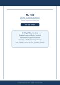 NU 185&NewLine;MEDICAL-SURGICAL NURSING II&NewLine;Exam 4 Comprehensive Study Guide&NewLine;2026 &sol; 2027 UPDATE