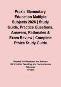 Praxis Elementary Education Multiple Subjects 2026 &vert; Study Guide&comma; Practice Questions&comma; Answers&comma; Rationales & Exam Review