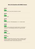 BIOL 133  Questions with CORRECT Answers