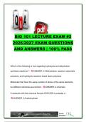 BIO 101 Lecture Exam 2 2026&sol;2027 &vert; 41 Questions & Answers &vert; Macromolecules&comma; Cells&comma; Mitosis & Meiosis