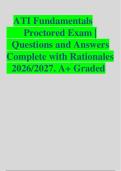 ATI Fundamentals Proctored Exam &vert; Questions & Answers with Rationales &vert; 2026&ndash;2027&NewLine;&NewLine;