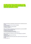 ATI MED SURG PROCTORED EXAM ACTUAL EXAM 2026&sol;2027 DETAILED QUESTIONS AND VERIFIED ANSWERS LATEST
