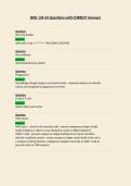 BIOL 134 Questions with CORRECT Answers
