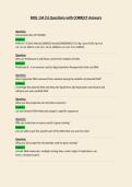 BIOL 134 Questions with CORRECT Answers