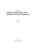 CTRI Exam Study Guide &vert; Practice Questions & Answers &vert; Certification Exam Prep&NewLine;&NewLine;