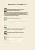 BIOL 134 Questions with CORRECT Answers