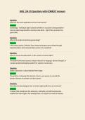 BIOL 134 Questions with CORRECT Answers