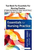 Test Bank For Essentials For Nursing Practice&NewLine;9th Edition By Patricia A&period; Potter&comma; Anne G&period; Perry&comma; Patricia A&period; Stockert&comma; Amy Hall&NewLine;&NewLine;
