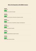 BIOL 134 Questions with CORRECT Answers