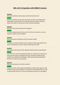 BIOL 134 Questions with CORRECT Answers