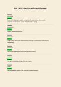 BIOL 134 Questions with CORRECT Answers