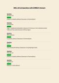 BIOL 134 Questions with CORRECT Answers