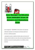 Case Manager Certification Exam 2026&sol;2027 &vert; 200&plus; Questions & Answers &vert; Case Management&comma; Medicare&comma; Utilization Review&comma; Ethics & Healthcare Law