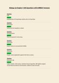 Biology 2e Chapter 4 100 Questions with CORRECT Answers