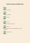 Biology 1108  Questions with CORRECT Answers