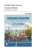 Instructor Manual &mdash; Consumer Behavior&comma; 15th Edition &lpar;Solomon&comma; Russell&comma; 2026&rpar; &vert; All 14 Chapters Covered&NewLine;