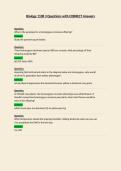 Biology 1108  Questions with CORRECT Answers