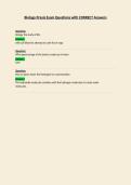 Biology Praxis Exam Questions with CORRECT Answers
