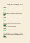 BIOS 255 Questions with CORRECT Answers