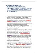WGU D027 ADVANCED PATHOPHARMACOLOGICAL FOUNDATIONS OA  150 HIGH YIELD Q and A WITH DETAILED RATIONALES A&plus; GUARANTEE