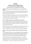 SCCJA CUMULATIVE ACADEMY EXAM Questions and Answers &vert; Latest Update&vert; Pass Guaranteed