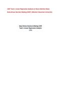C207 Task 1&colon; Linear Regression Analysis on Nurse Attrition Rates &NewLine;Data-Driven Decision Making &lpar;C207&rpar; &vert;Western Governors University 