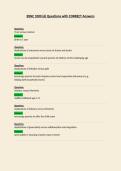 BSNC 1000 Questions with CORRECT Answers