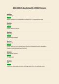 BSNC 1000 Questions with CORRECT Answers