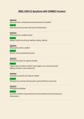 BSNC 1000 Questions with CORRECT Answers