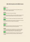 BSNC 1000 Questions with CORRECT Answers