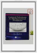 Test Bank for Lateral Solutions to Mathematical Problems &lpar;1st Edition&rpar; by Machale