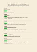 BSNC 1020  Questions with CORRECT Answers