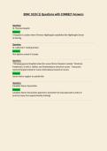 BSNC 1020  Questions with CORRECT Answers