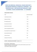 HESI RN MEDICAL-SURGICAL EXAM 2026&sol;2027 &vert; ADVANCED MEDICAL-SURGICAL NURSING &vert; 100 VERIFIED Q&A &vert; DETAILED RATIONALES &vert; NGN-ALIGNED &vert; PASS GUARANTEED &ndash; A&plus; GRADED