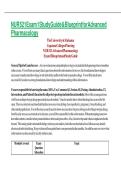 NUR 521 Exam 1 Study Guide & Blueprint for Advanced Pharmacology&NewLine;