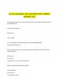 NJ LIFE INSURANCE TEST QUESTIONS WITH CORRECT&NewLine;ANSWERS 2027